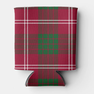 Scottish Clan Crawford Tartan Plaid Can Cooler