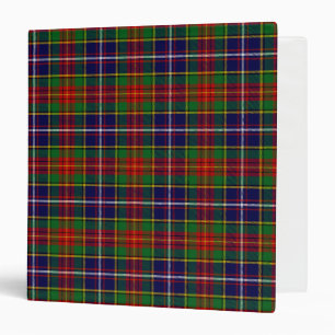 Scottish Clan Crozier Tartan Plaid Binder
