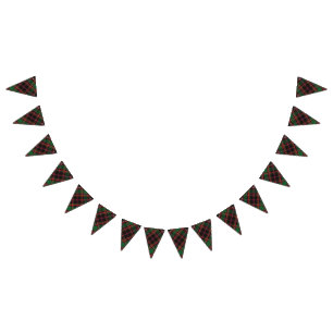 Scottish Clan Cumming Hunting Tartan Bunting Flags