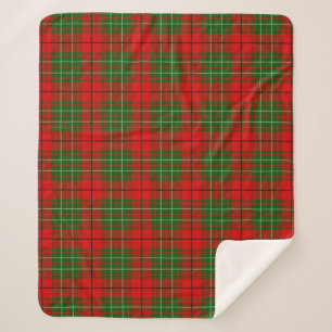 Scottish Clan Cumming Tartan Plaid Sherpa Blanket