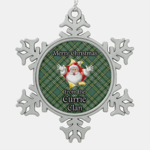 Scottish Clan Currie Tartan Christmas Ornament