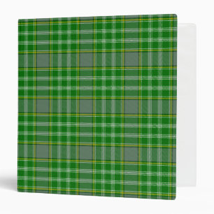 Scottish Clan Currie Tartan Plaid Binder