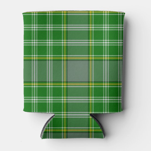 Scottish Clan Currie Tartan Plaid Can Cooler (Front)