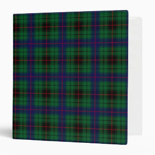 Scottish Clan Davidson Tartan Plaid Binder
