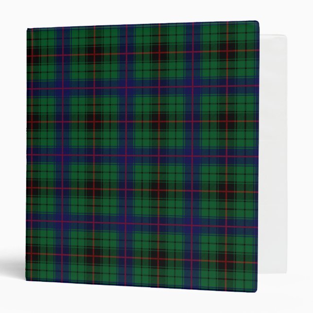 Scottish Clan Davidson Tartan Plaid Binder (Front/Inside)