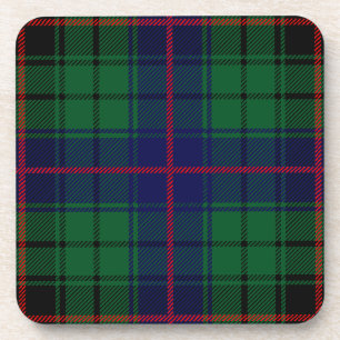 Scottish Clan Davidson Tartan Plaid Coaster