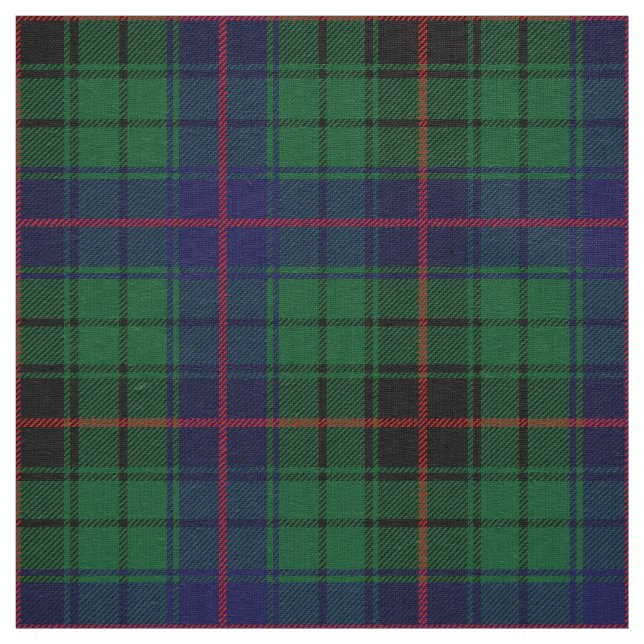 Scottish Clan Davidson Tartan Plaid Fabric (Swatch)