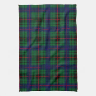 Scottish Clan Davidson Tartan Plaid Kitchen Towel