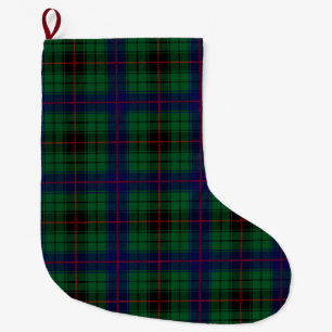 Scottish Clan Davidson Tartan Plaid Large Christmas Stocking