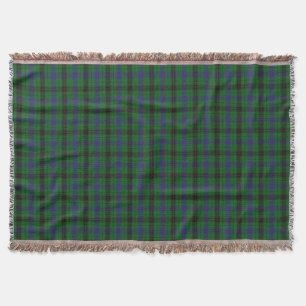 Scottish Clan Davidson Tartan Throw Blanket