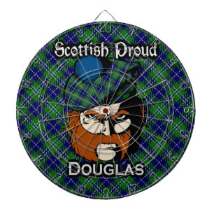 Scottish Clan Douglas Tartan Dartboard