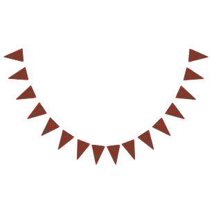 Scottish Clan Drummond Tartan Bunting Flags