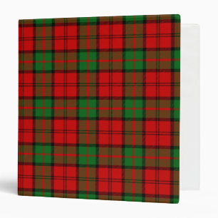 Scottish Clan Dunbar Tartan Plaid Binder