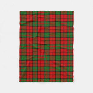 Scottish Clan Dunbar Tartan Plaid Fleece Blanket