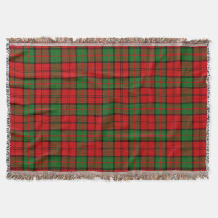 Scottish Clan Dunbar Tartan Plaid Throw Blanket