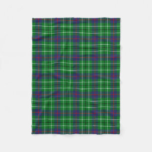 Scottish Clan Duncan Tartan Plaid Fleece Blanket