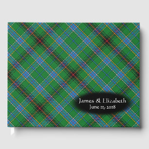 Scottish Clan Duncan Tartan Plaid Wedding Guest Book