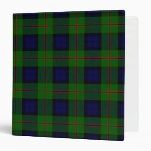Scottish Clan Dundas Tartan Plaid Binder