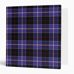 Scottish Clan Dunlap Tartan Plaid Binder