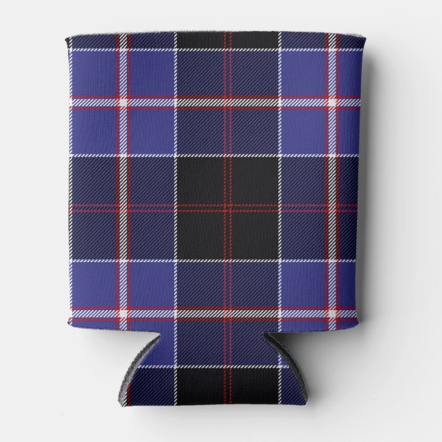 Scottish Clan Dunlap Tartan Plaid Can Cooler (Front)