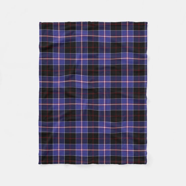 Scottish Clan Dunlap Tartan Plaid Fleece Blanket (Front)