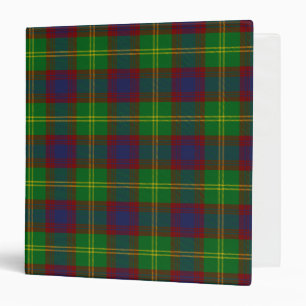 Scottish Clan Durie Tartan Plaid Binder