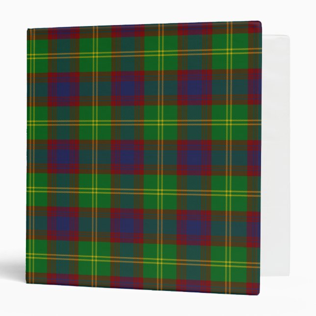 Scottish Clan Durie Tartan Plaid Binder (Front/Inside)