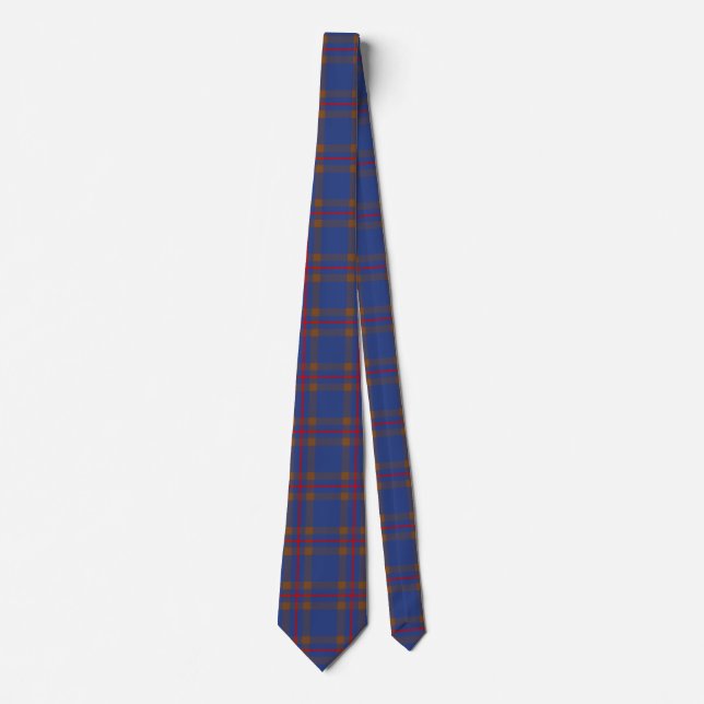 Scottish Clan Elliot Tartan Plaid Tie (Front)