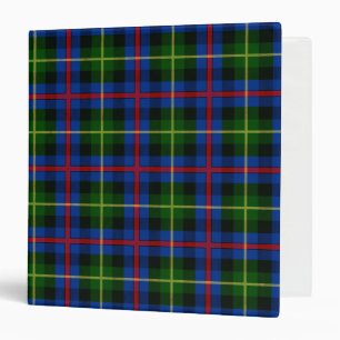 Scottish Clan Farquharson Tartan Plaid Binder