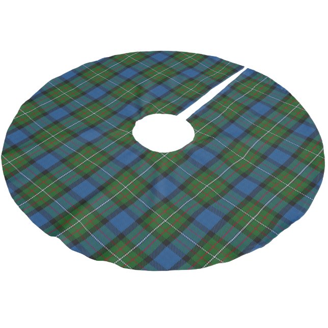 Scottish Clan Fergusson Ferguson Tartan Brushed Polyester Tree Skirt (Angled)