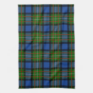 Scottish Clan Fergusson Tartan Plaid Kitchen Towel