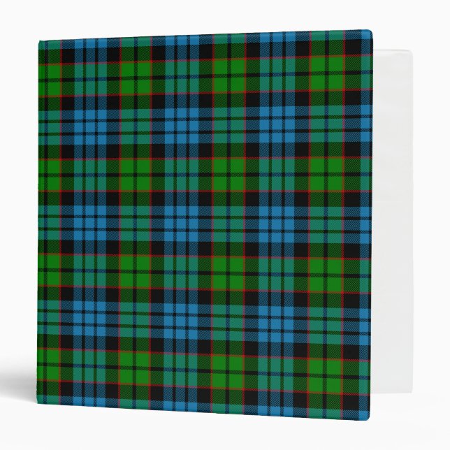 Scottish Clan Fletcher Tartan Plaid Binder (Front/Inside)