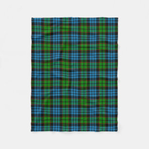 Scottish Clan Fletcher Tartan Plaid Fleece Blanket