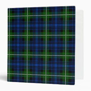 Scottish Clan Forbes Tartan Plaid Binder