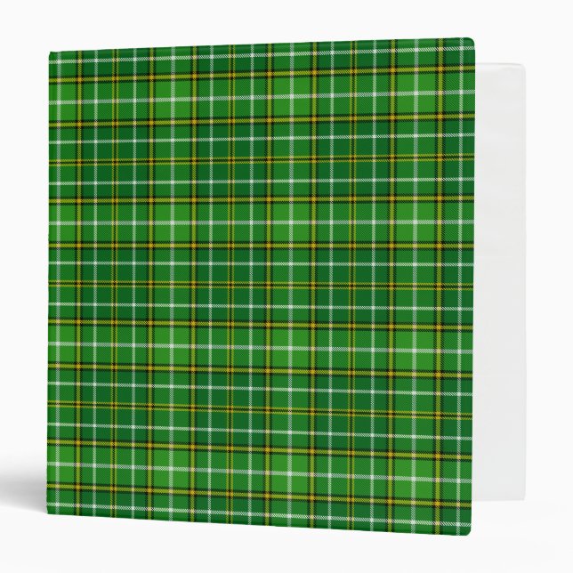 Scottish Clan Forrester Hunting Tartan Plaid Binder (Front/Inside)