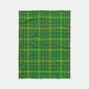 Scottish Clan Forrester Hunting Tartan Plaid Fleece Blanket