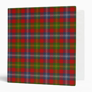 Scottish Clan Forrester Tartan Plaid Binder