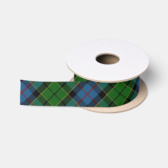 Scottish Clan Forsyth Forsythe Classic Tartan Satin Ribbon (Spool)