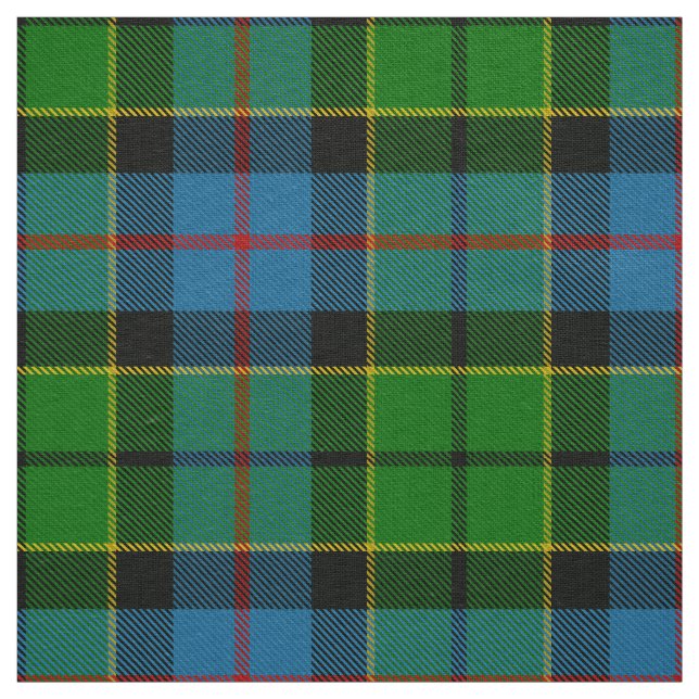 Scottish Clan Forsyth Tartan Plaid Fabric (Swatch)