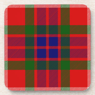 Scottish Clan Fraser of Lovat Tartan Plaid Coaster