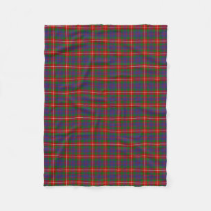 Scottish Clan Fraser of Lovat Tartan Plaid Fleece Blanket
