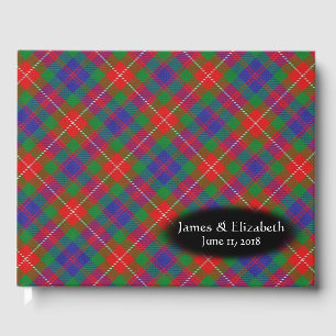 Scottish Clan Fraser of Lovat Tartan Plaid Wedding Guest Book