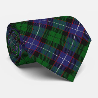 Scottish Clan Galbraith Letter G Monogram Tartan Tie