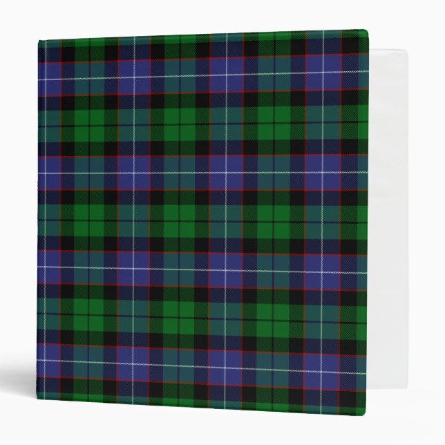 Scottish Clan Galbraith Tartan Plaid Binder (Front/Inside)