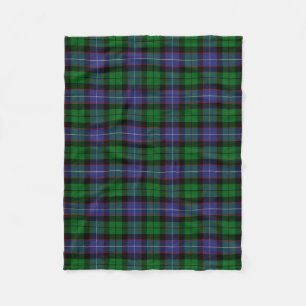 Scottish Clan Galbraith Tartan Plaid Fleece Blanket