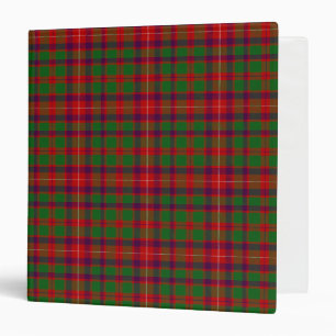 Scottish Clan Geddes Tartan Plaid Binder