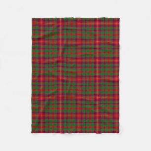 Scottish Clan Geddes Tartan Plaid Fleece Blanket