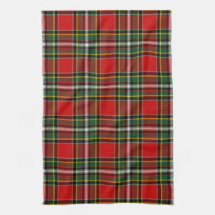 Scottish Clan Gillespie Tartan Plaid Kitchen Towel