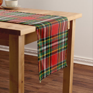 Scottish Clan Gillespie Tartan Plaid Long Table Runner
