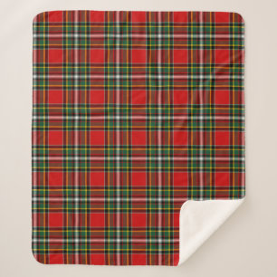 Scottish Clan Gillespie Tartan Plaid Sherpa Blanket